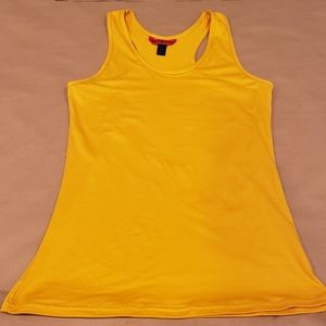 Hot Kisses Gold Racer back tank top XL